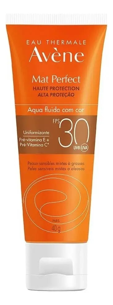 Protetor Solar Facial Avène Mat Perfect Fps30 Com Cor 40g