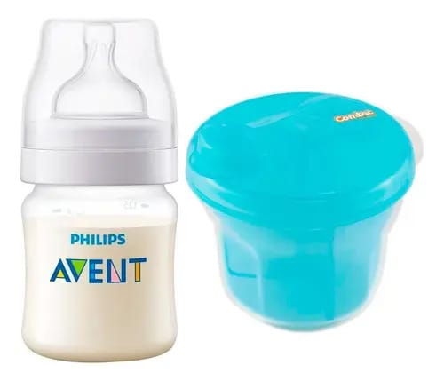 Mamadeira Avent Anti Colica 125ml Com Dosador De Leite Em Pó