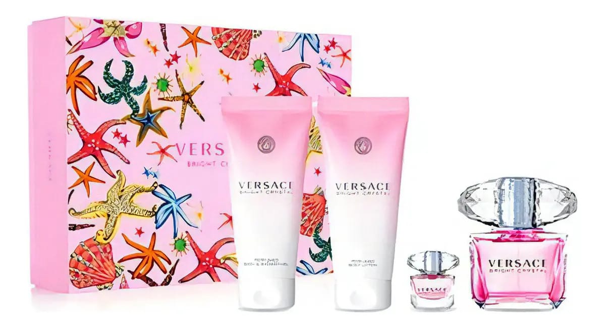 Conjunto Versace Bright Crystal 90ml+5ml+sg+bl