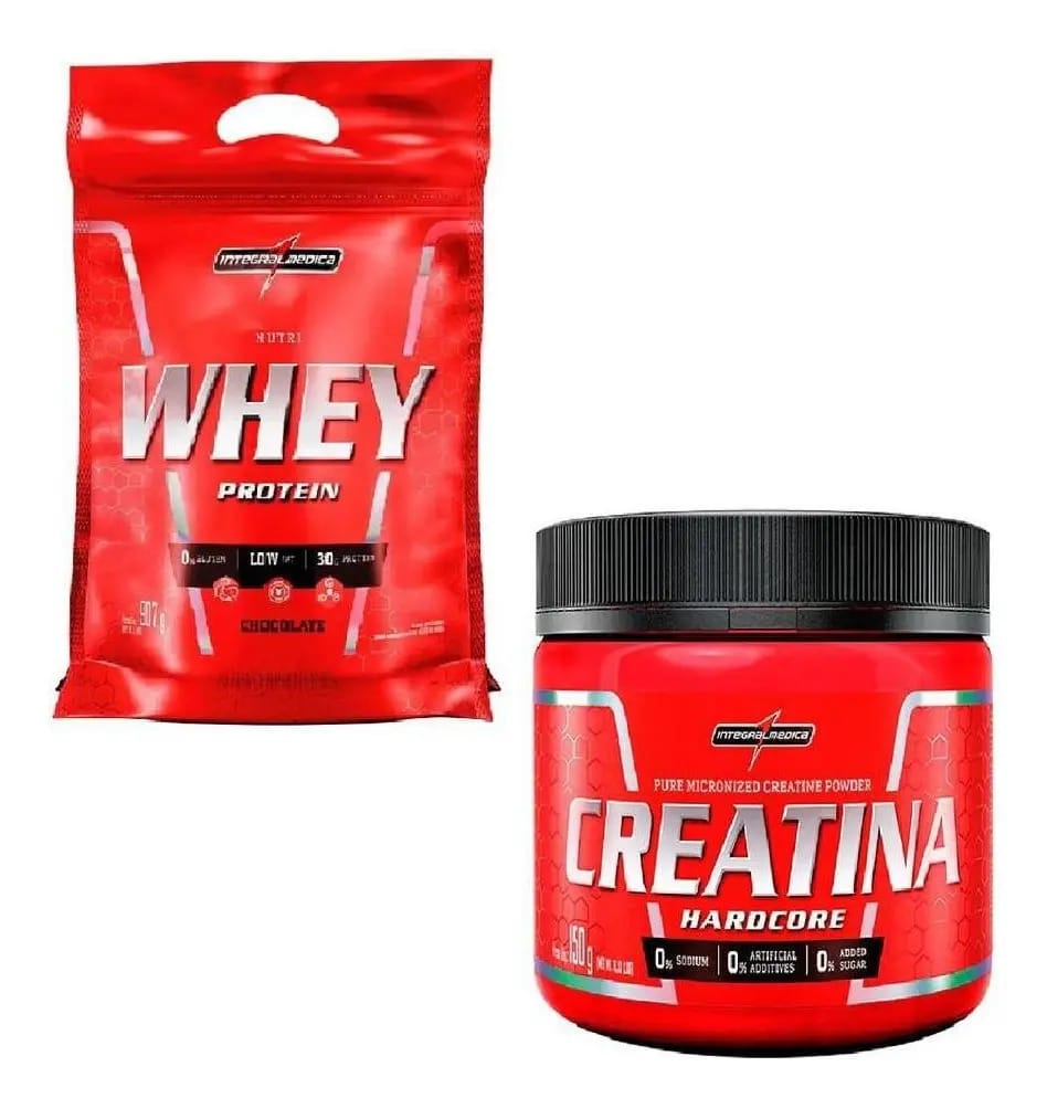 Whey Protein Nutri Rf 907g + Creatina 150g- Integralmédica