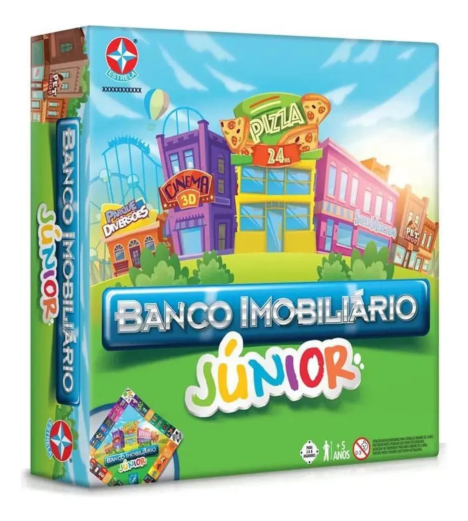 Banco Imobiliário Júnior Estrela - Tabuleiro - 5+ Anos