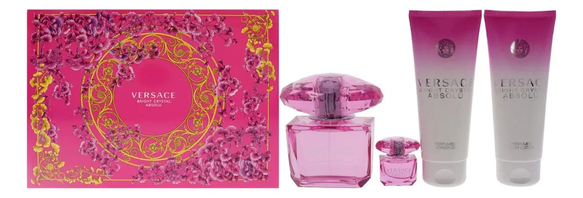 Conjunto De Presente Perfume Versace Bright Crystal Absolu 9
