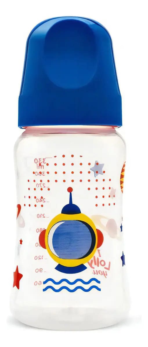 Mamadeira Bico O Azul Lolly 330ml Big Viva
