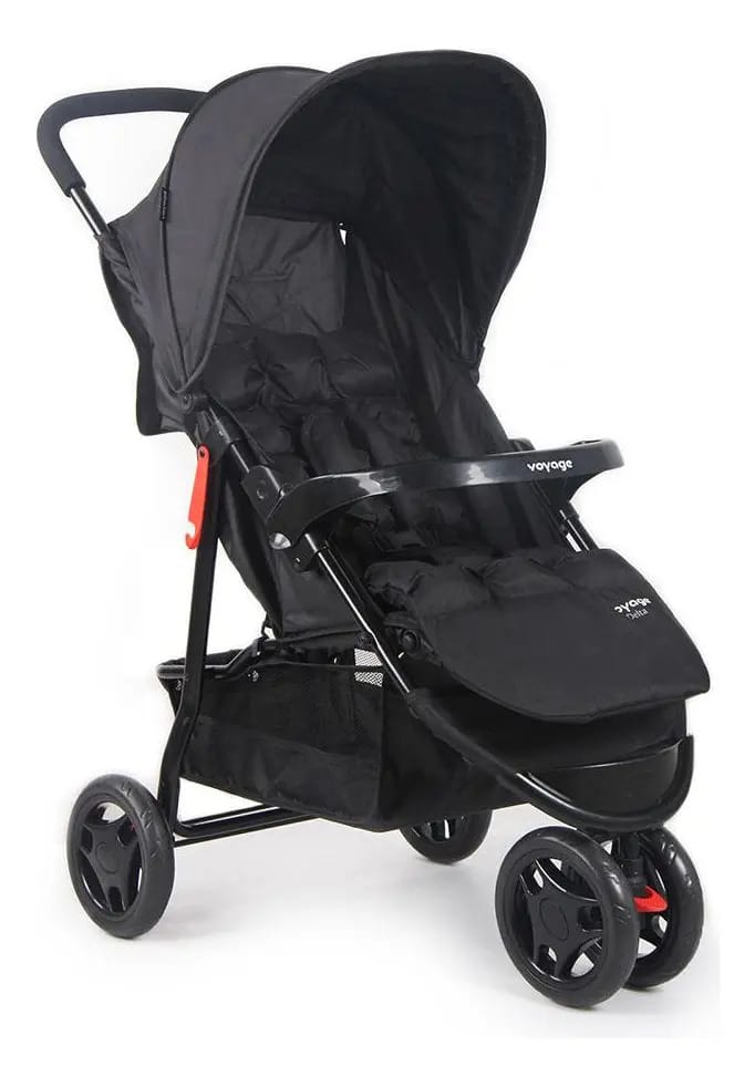 Carrinho De Bebê Voyage Delta Preto 0 A 15kg