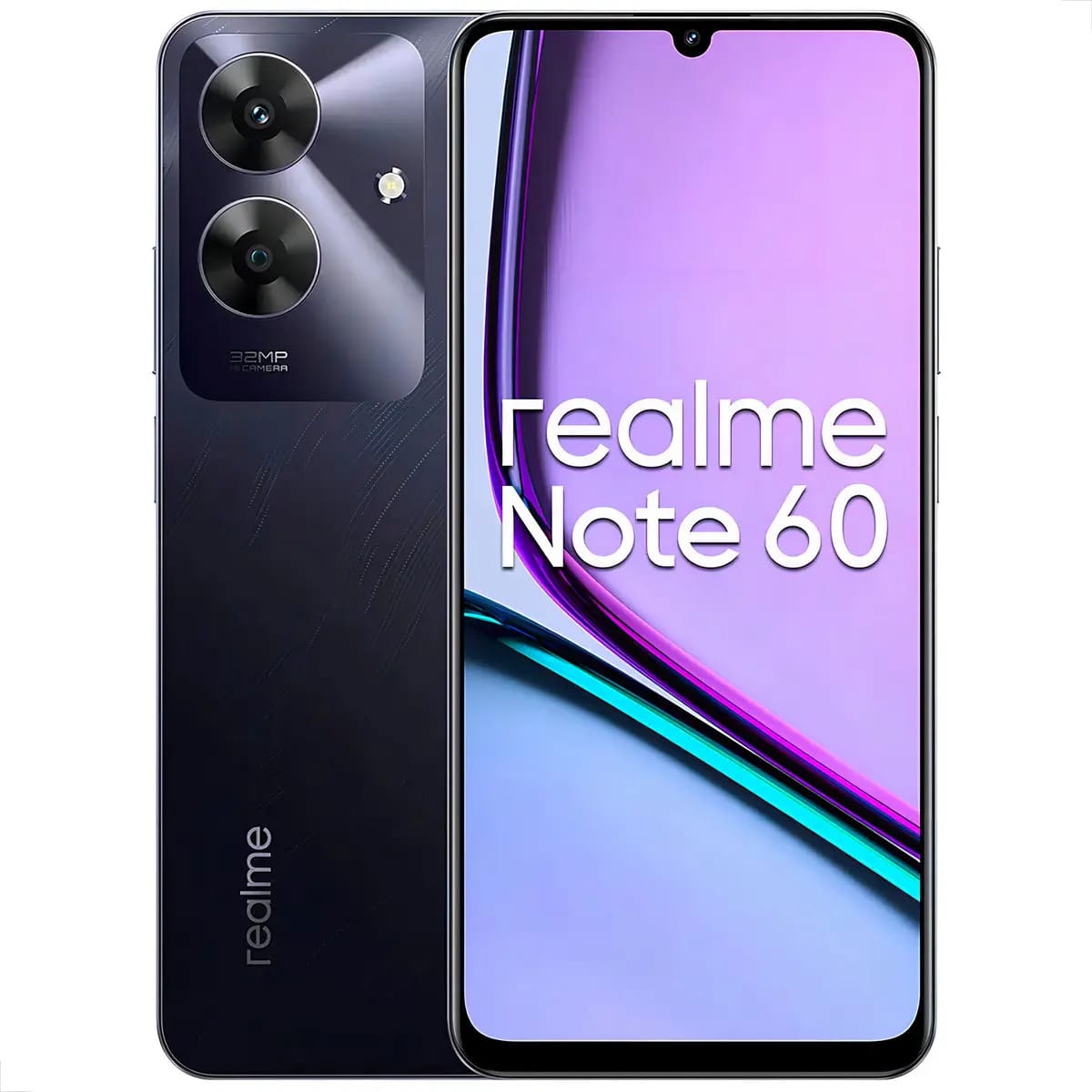 Celular Realme Note 60 Dual Sim 64 Gb Azul 3 Gb Ram Preto