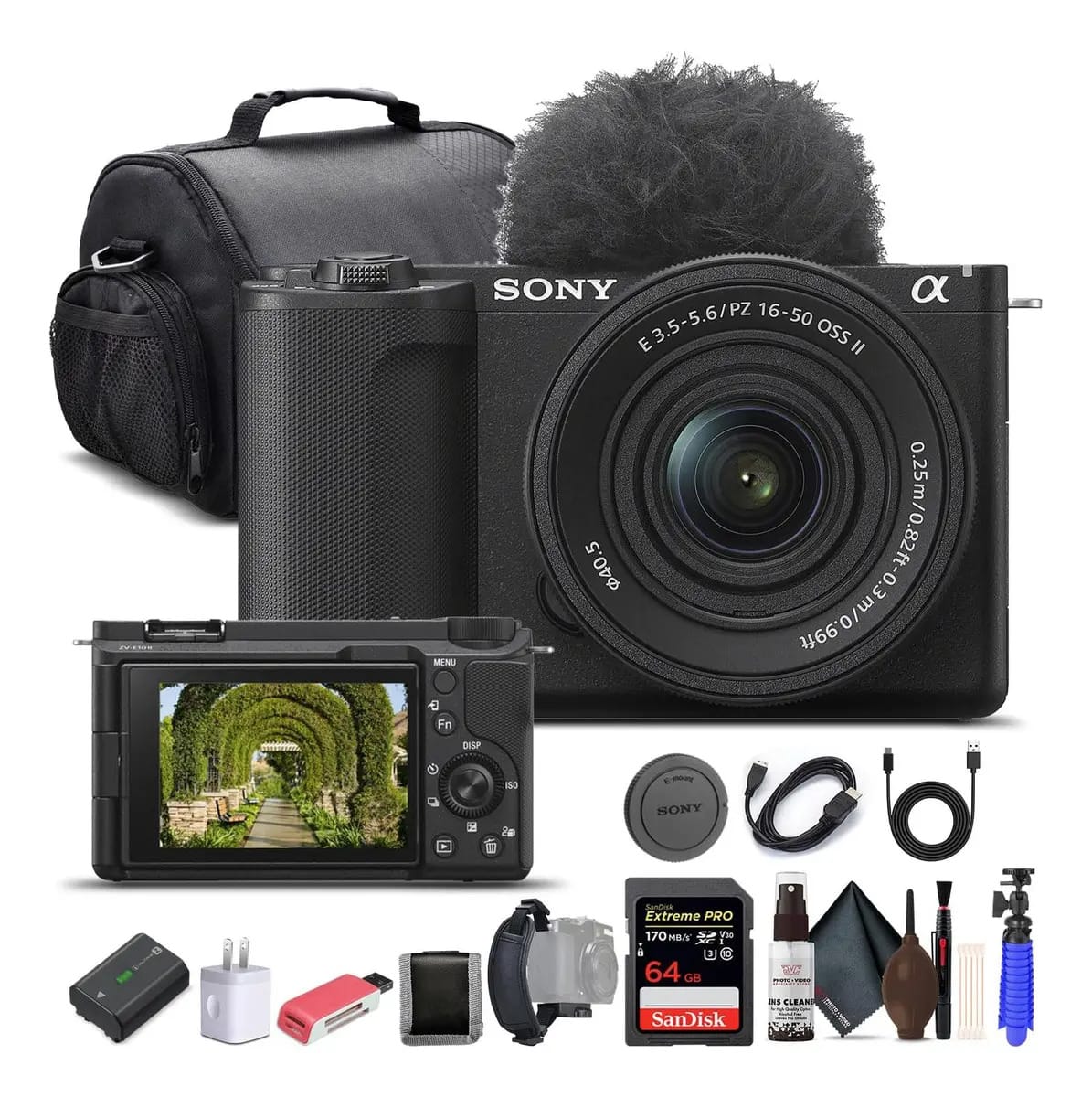 Câmara Sony Alpha Zv-e10 Ii, Sem Espelho, Com Acessórios