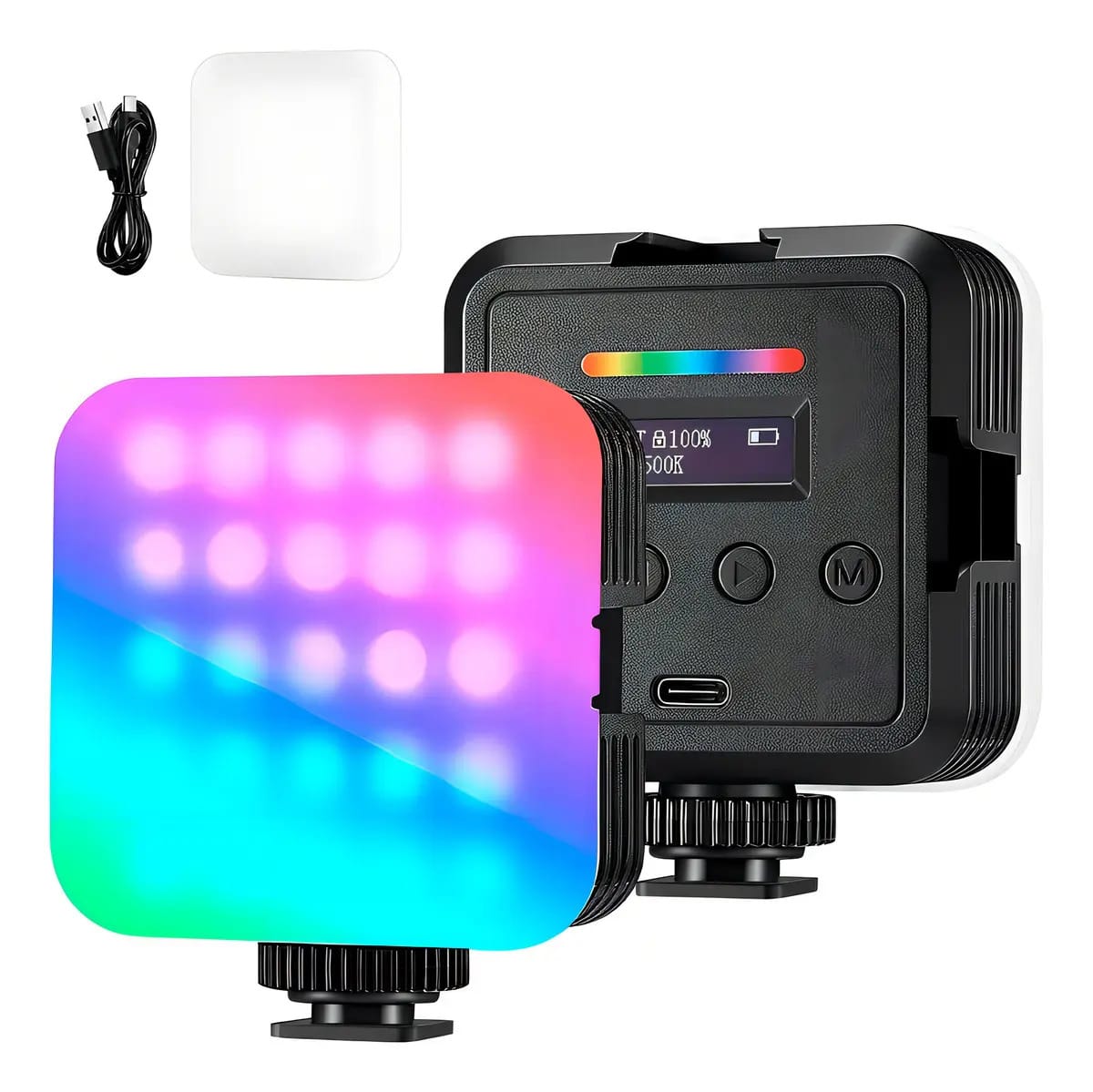 Luz de Vídeo LED RGB Neewer RGB61 Painel Magnético 360 Cores