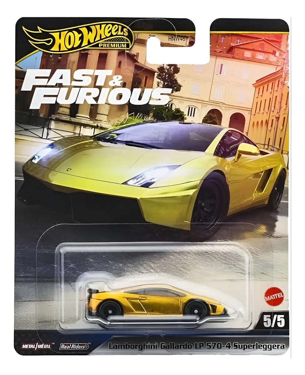 Carrinho Hot Wheels Lamborghini Gallardo Superleggera Hnw46 Dourado