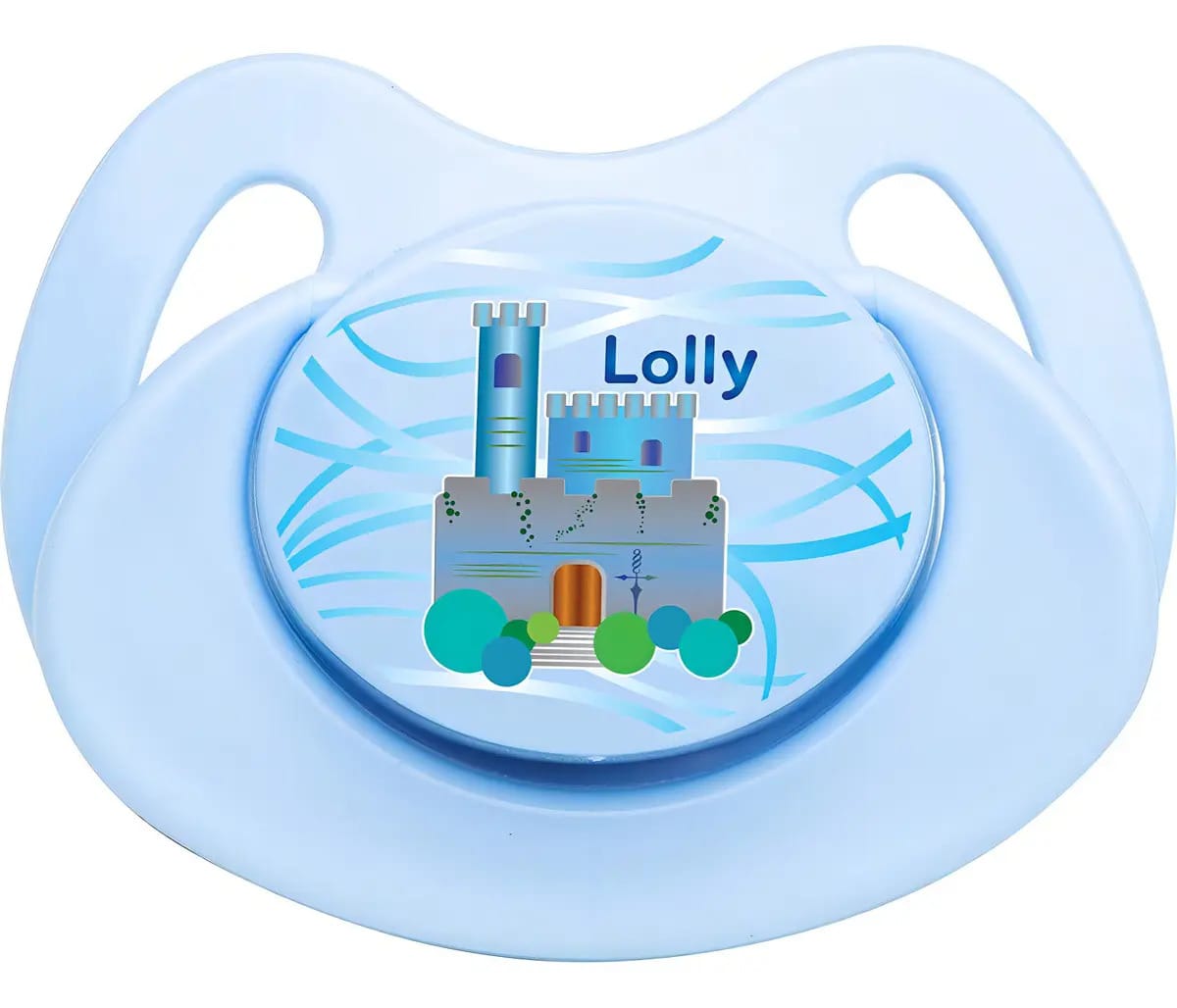 Chupeta Tip Borboleta Silicone R T2 Masc Lolly -azul 4512-01