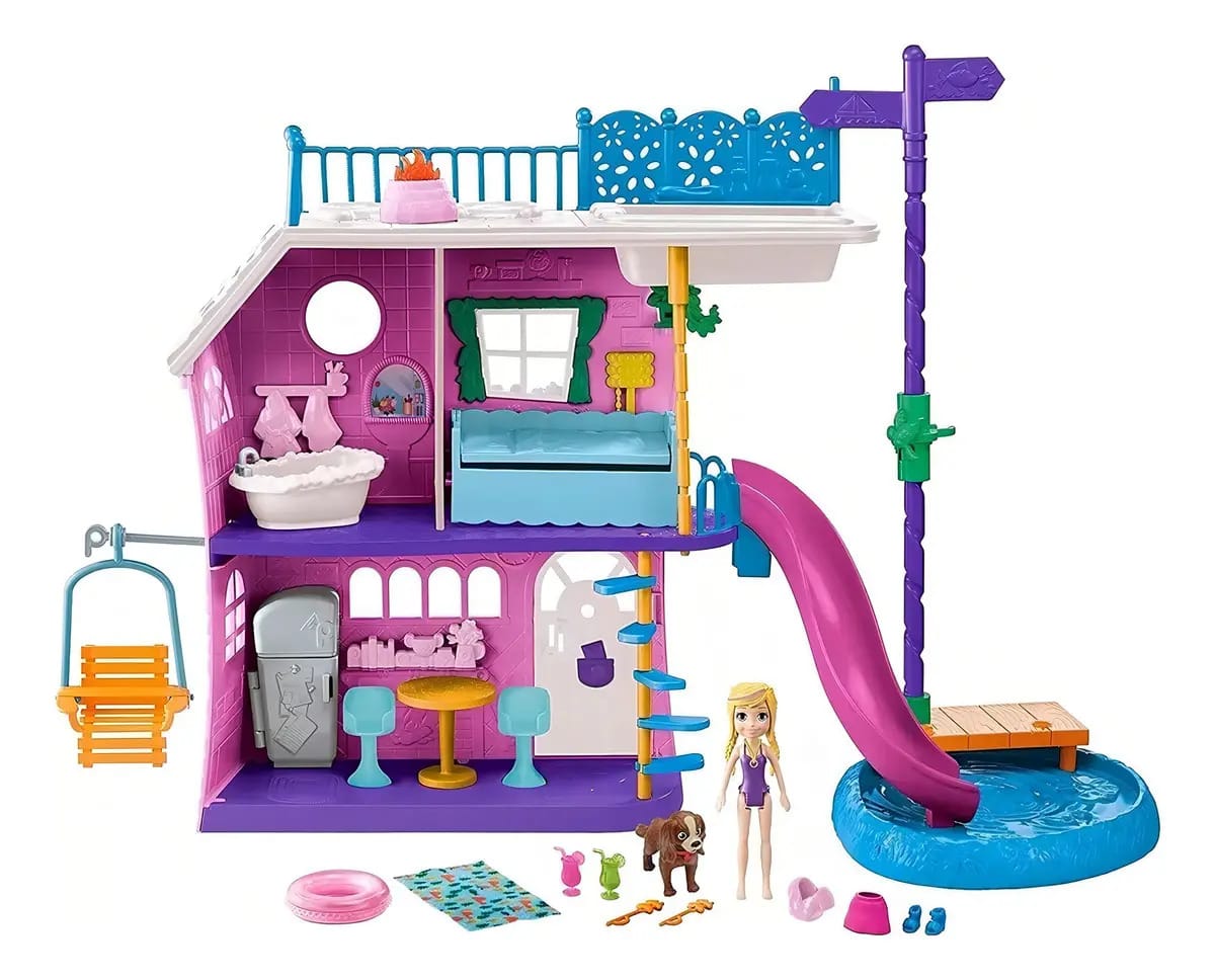 Polly Pocket Casa Do Lago Da Polly - Mattel