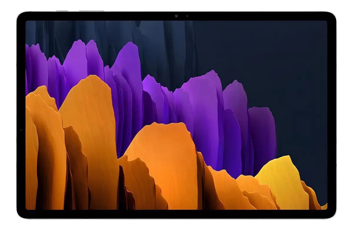 Galaxy Tab S7 Plus Wifi em cores prateadas