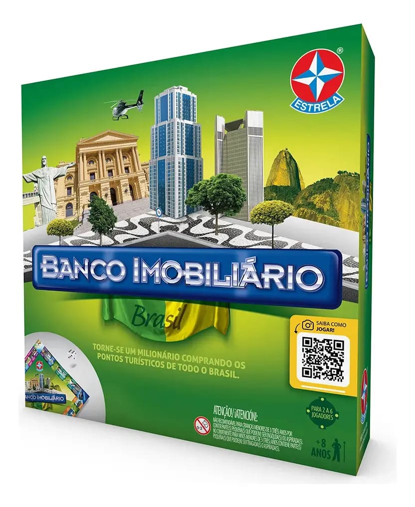 Jogo Banco Imobiliário - Brasil - Brinquedos Estrela