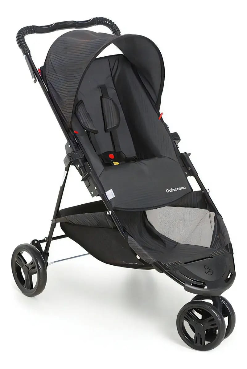 Carrinho De Bebê Tivoli Risca Preto - Galzerano