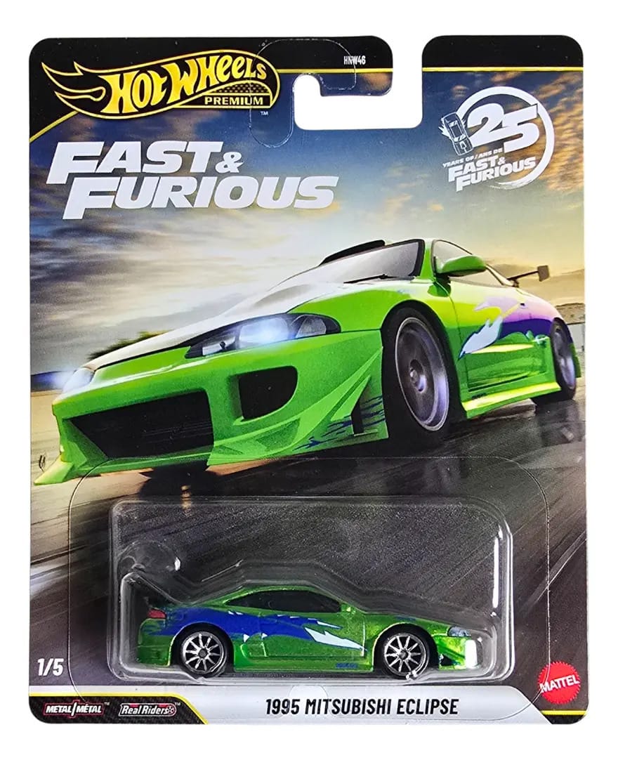 Hot Wheels 1995 Mitsubishi Eclipse Chase Fast & Furious 2026 Verde