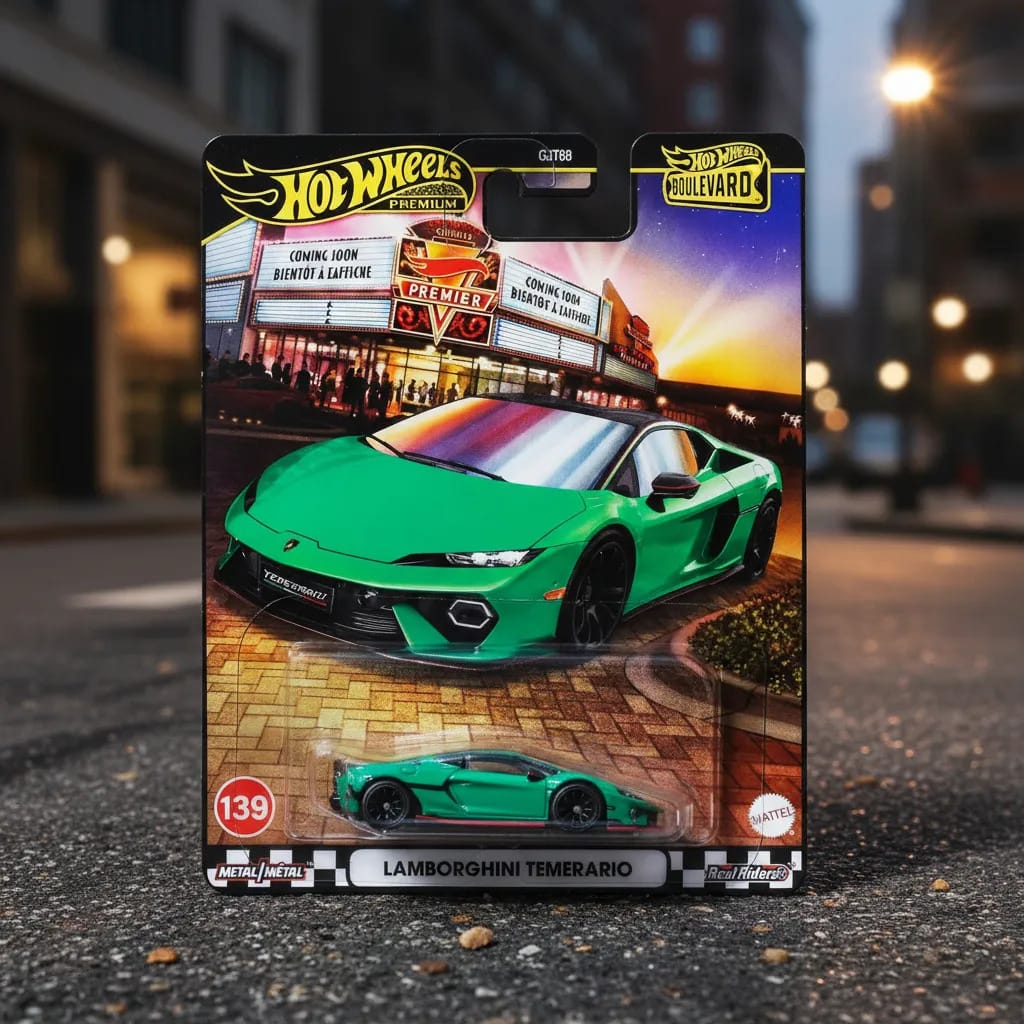 Hot Wheels Premium Boulevard Lamborghini Temerário Verde