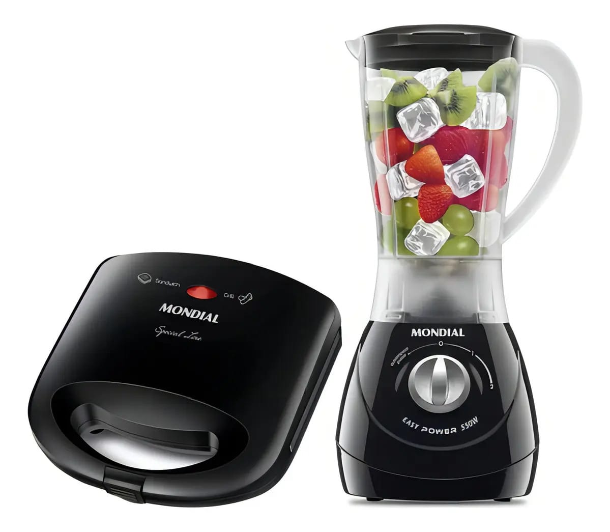 Kit Especial Liquidificador E Sanduicheira Mondial Pratic