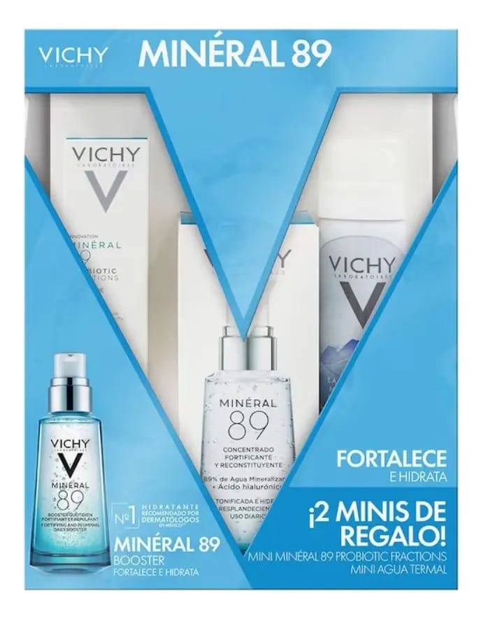 Kit Vichy Mineral 89 Vichy Day/Night Kit para todos os tipos de pele 50ml/50g