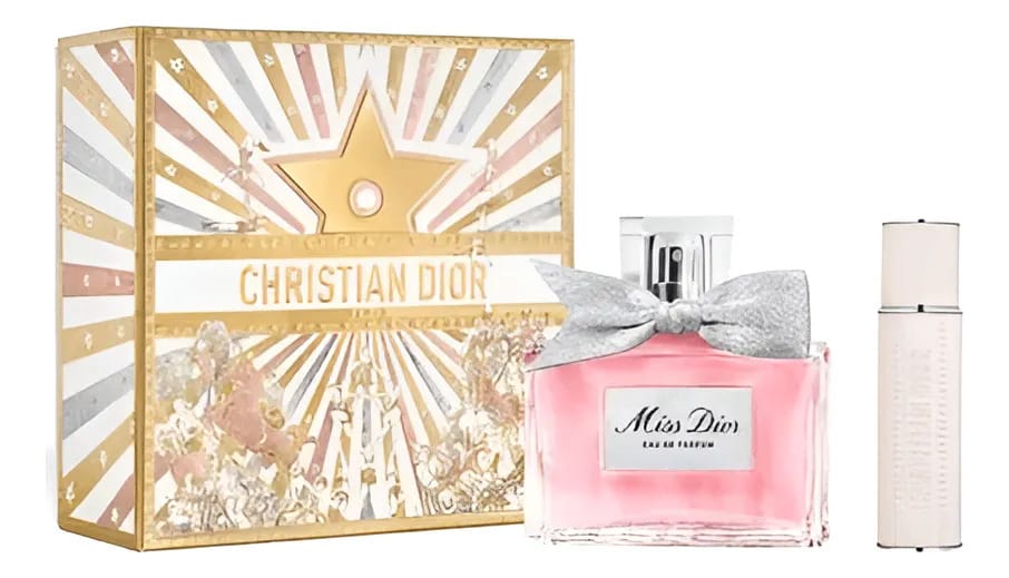Conjunto Dior Miss Dior Edp 2021 Dior Miss Dior Edp 100 ml + 10 ml recarregável (somente o perfumista) Edp 100 ml para mulheres