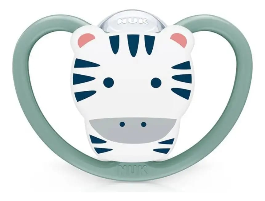 Nuk Chupeta Bico De Silicone Space Bichinhos 18meses Verde-claro