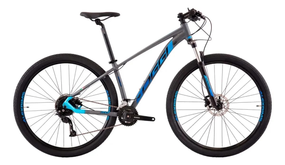 Bicicleta Oggi Big Wheel 7.0 - Cinza/azul Tamanho Do Quadro 15