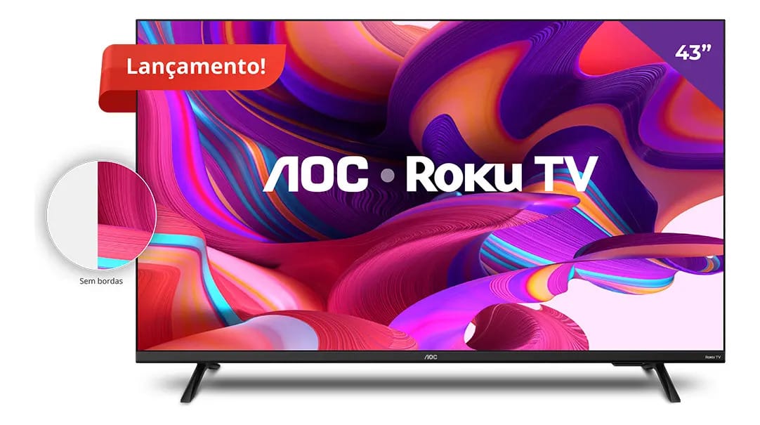 Aoc Roku Smart 50 43S5135/78G 43" LED FULL-HD