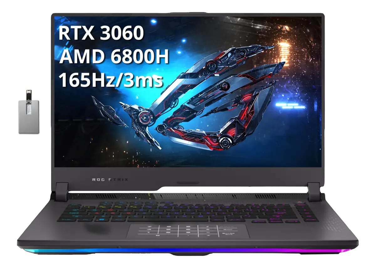 Notebook Asus ROG AMD 6800H NVIDIA GeoForce RTX 3060