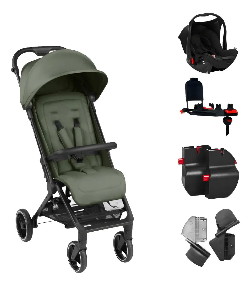 Carrinho Two Trekking Bebê Conforto + Base Abc Design