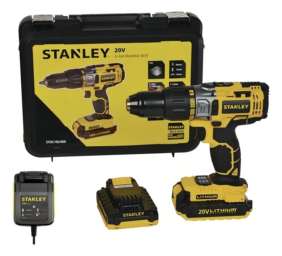 Furadeira Parafusadeira Imp 1/2 Biv Stanley Stdc18lhbk