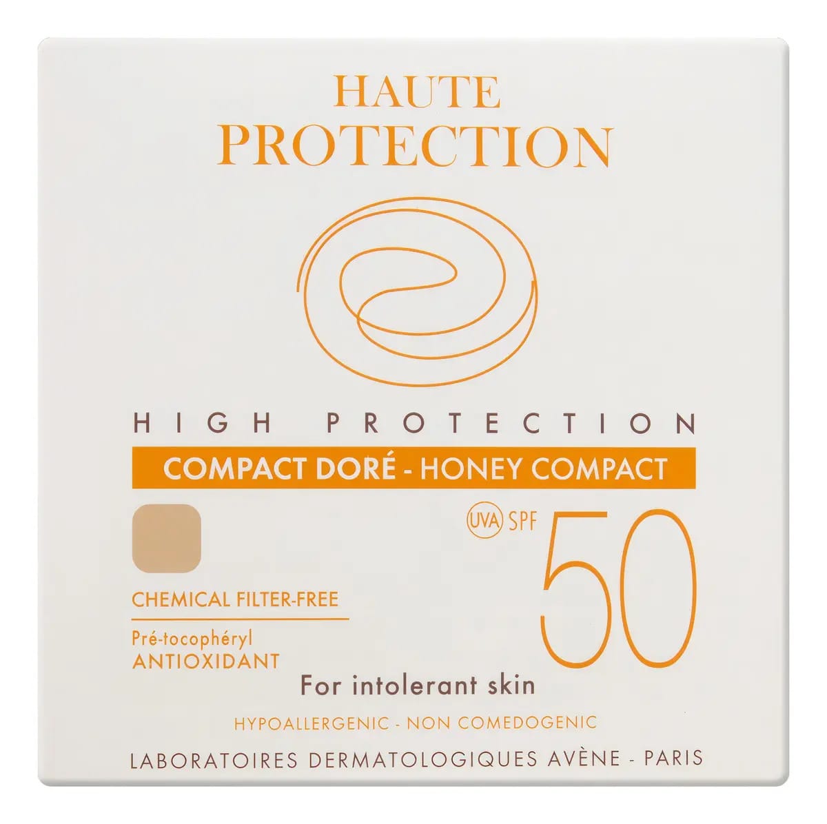 Protetor Solar Compacto FPS 50 sem Perfume Bege Escuro Eau Thermale Avène Caixa 10g