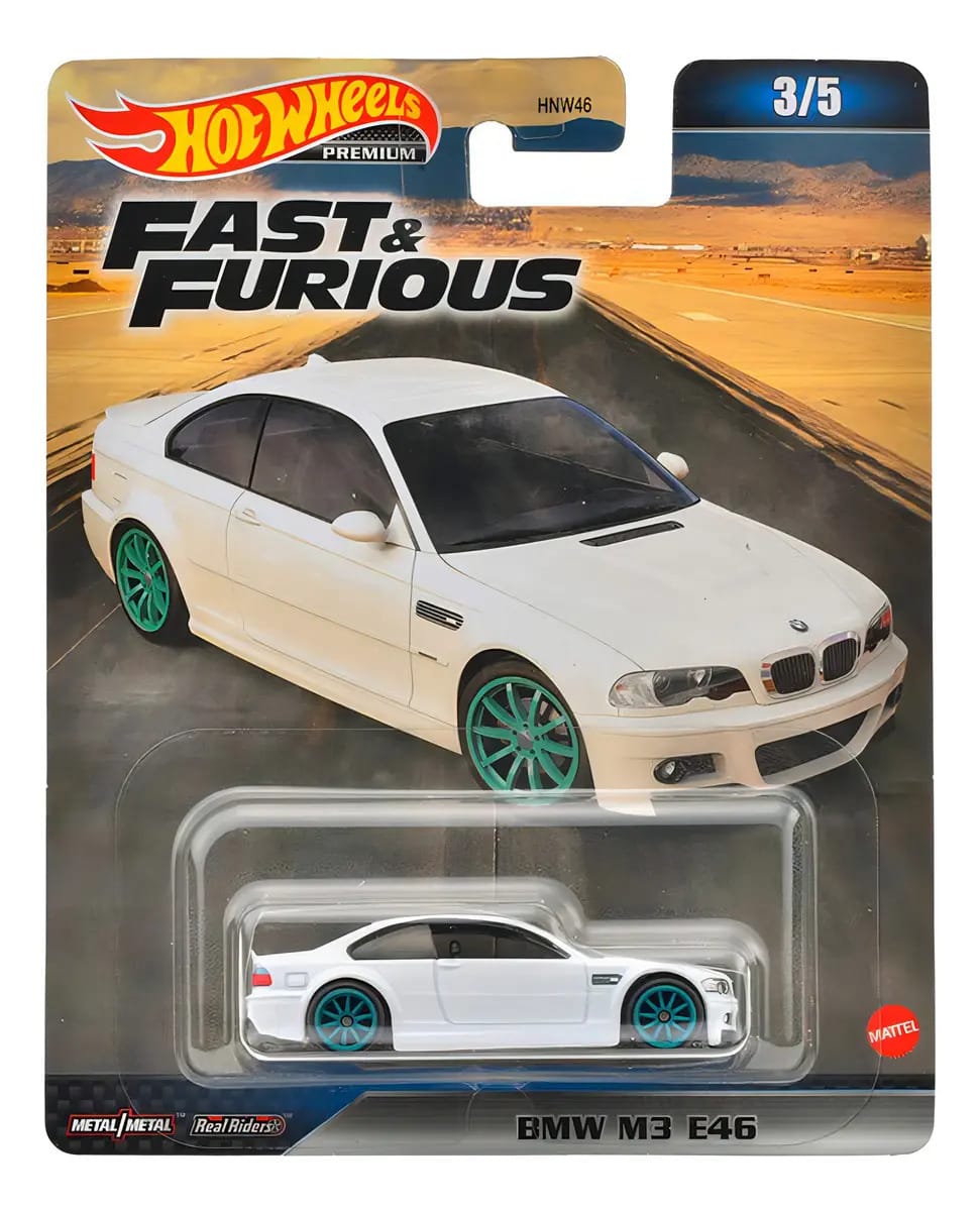 Hot Wheels Premium Fast And Furious Bmw M3 E46 Branco
