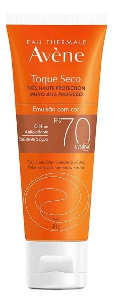 Avène Protetor Solar Toque Seco Emulsão Color Fps 70 40g