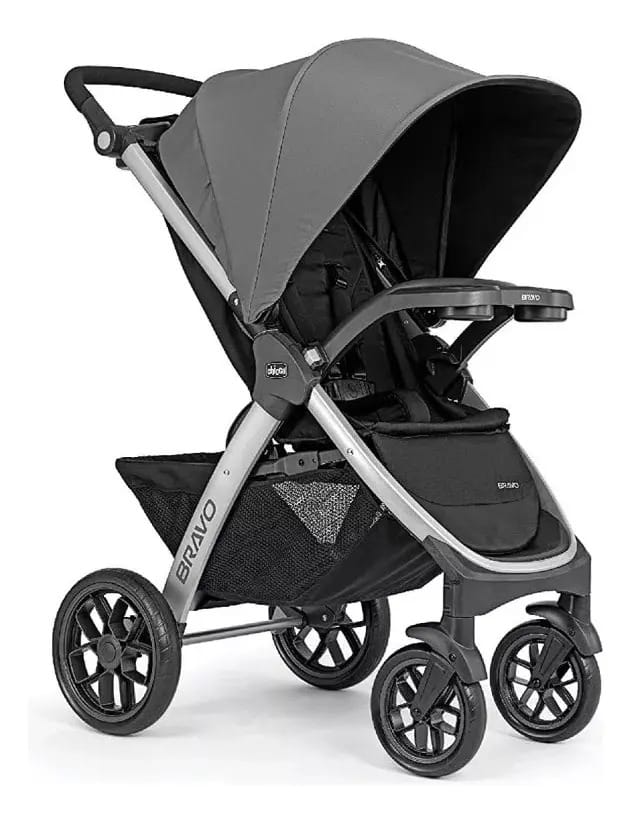Carrinho de passeio Chicco Bravo de até 22 kg All Terrain Camden Color Grey Chassi