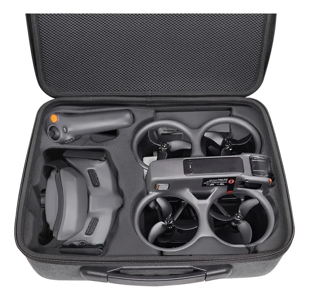 Avata 2 - Estojo de transporte portátil para DJI Avata 2. Cor: Cinza