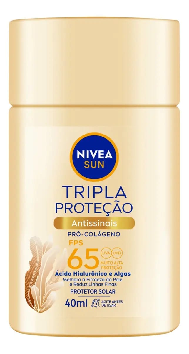Protetor Solar Facial Nivea Sun Tripla Proteção Antissinais 40ml