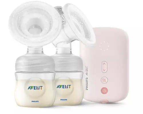 Bombinhas de tirar leite elétrico Philips Avent Scf393/11 rosa-claro