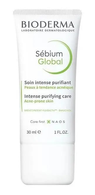 Creme Global Bioderma Sébium para pele oleosa de 30mL 16 anos
