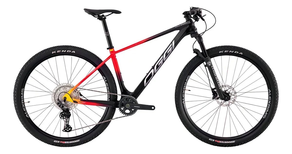 Bicicleta Oggi Agile Sport Carbon 2023 Cor Preto Tamanho do quadro XL