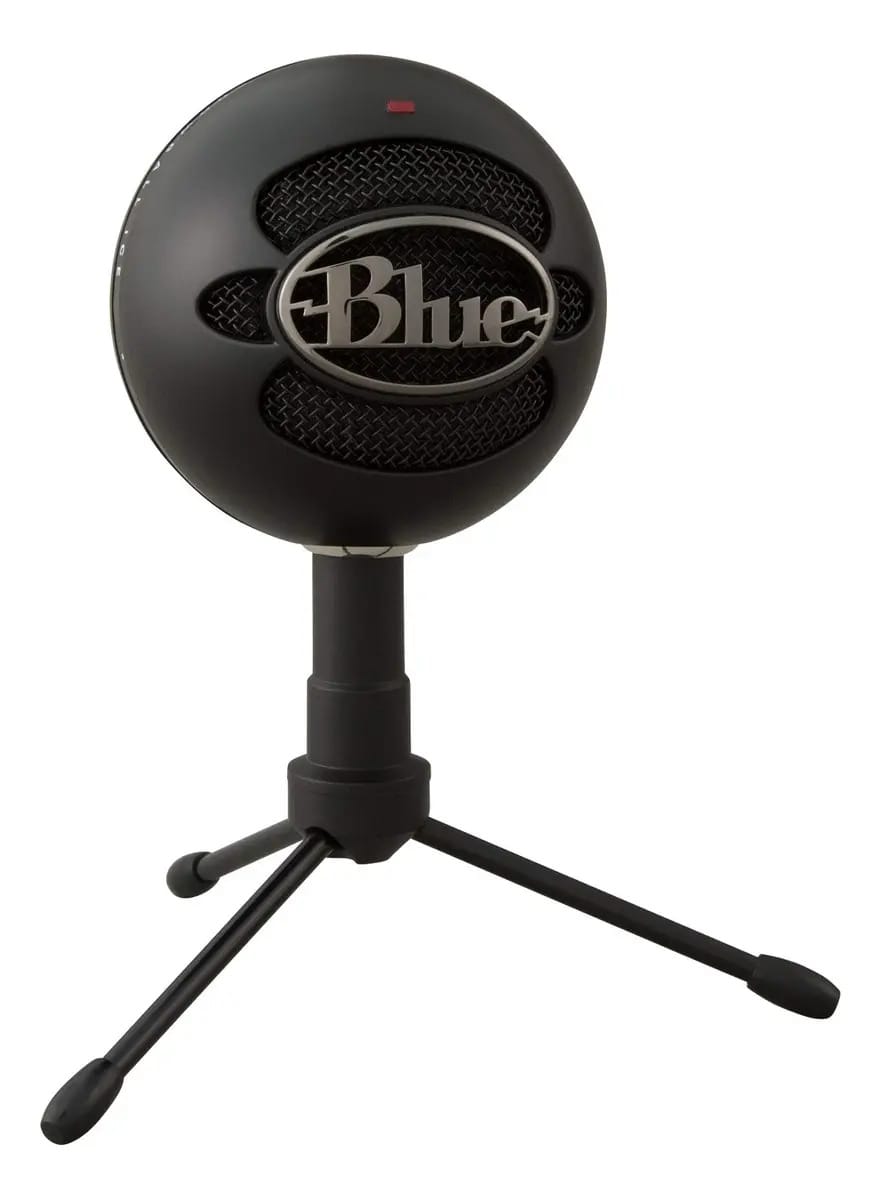 Blue Snowball Ice - Microfone condensador, cardióide, cor azul e preto