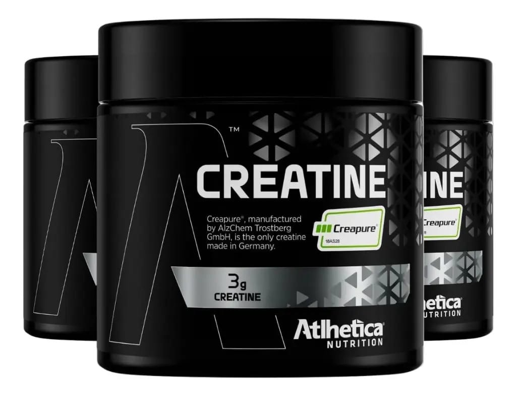 Kit 3x Creatina Creapure Monohidratada 300g - Atlhetica Sabor Sem Sabor