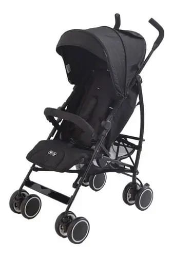 Carrinho De Bebê Genua Woven Black - Abc Design Cor Preto