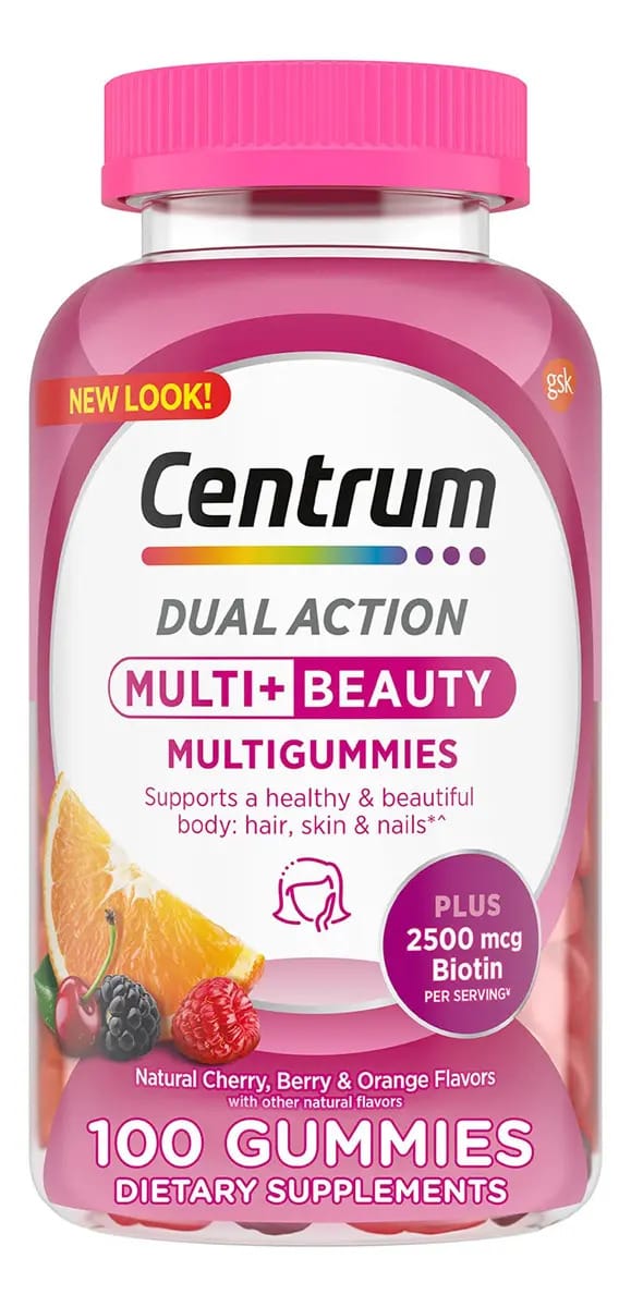 Suplemento en gomitas Centrum Women Multivitamínico sabor cereja laranja e framboesa x 100g