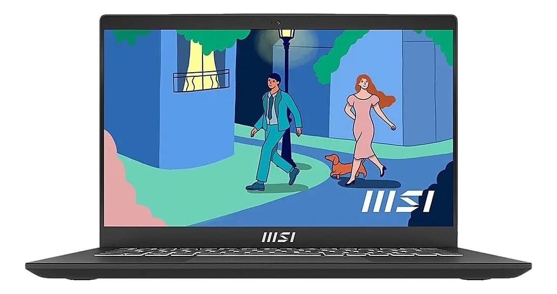 Msi Modern 14 i3-1215U 512 GB Ssd 8 GB Ips Fhd 60 Hz Win11 Cor preta