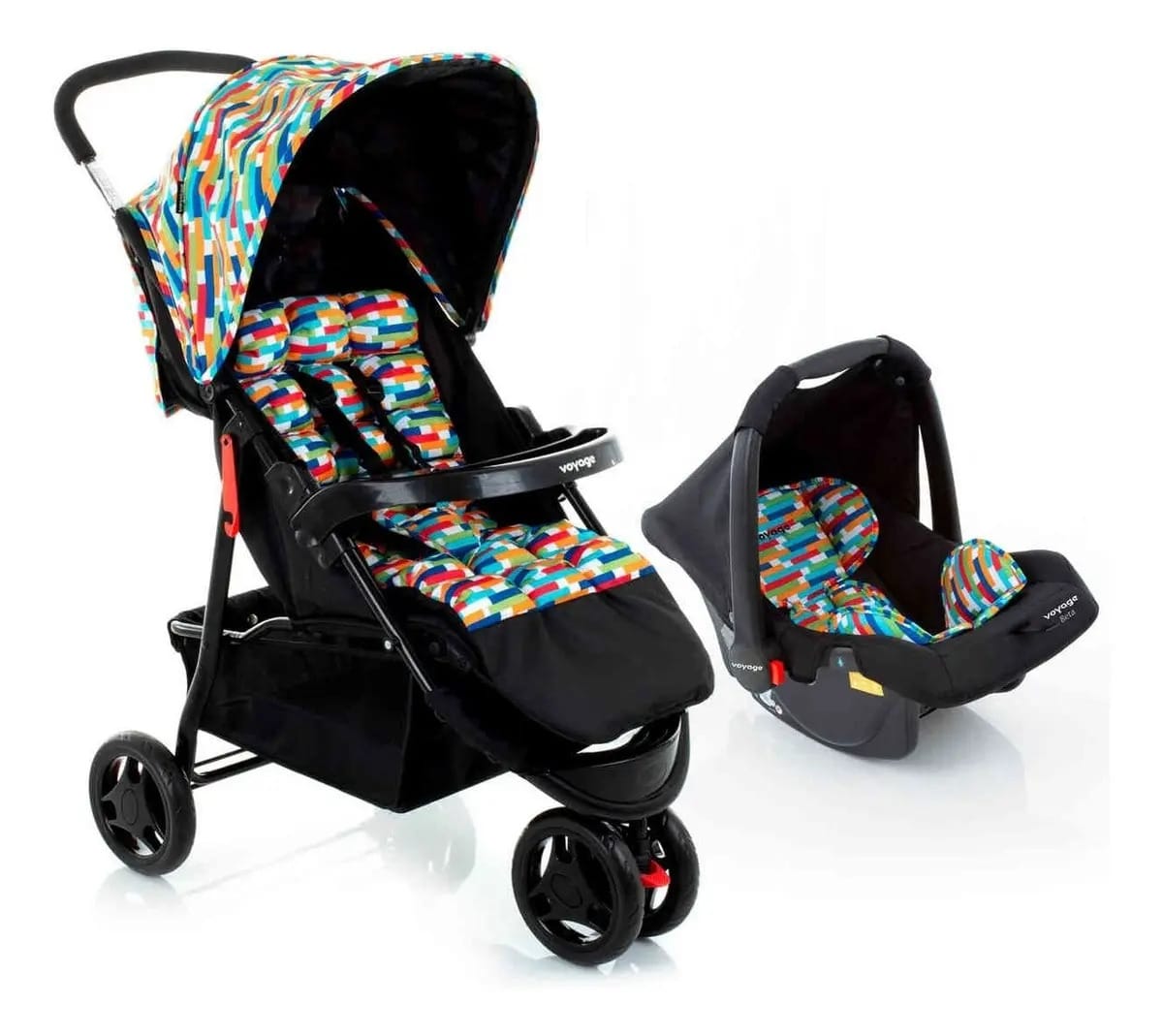 Carrinho de bebê Travel system Delta 0-15kg Colorê -Voyage