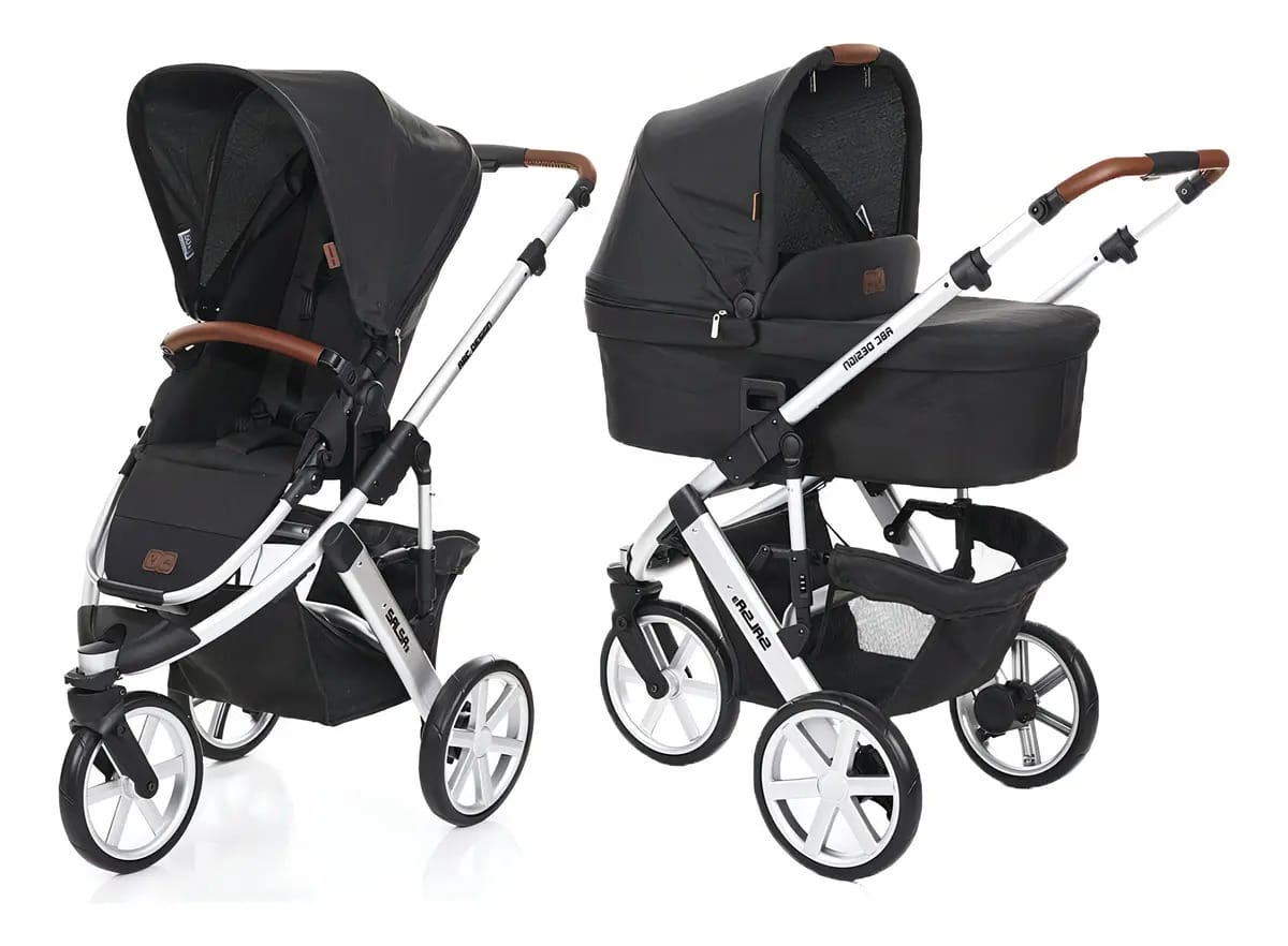 Carrinho De Bebê Abc Design Salsa 3 + Moisés Piano