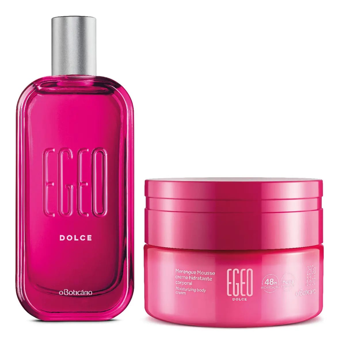 Boticário Egeo Dolce: Deo Colônia 90ml + Merengue Mousse 250g