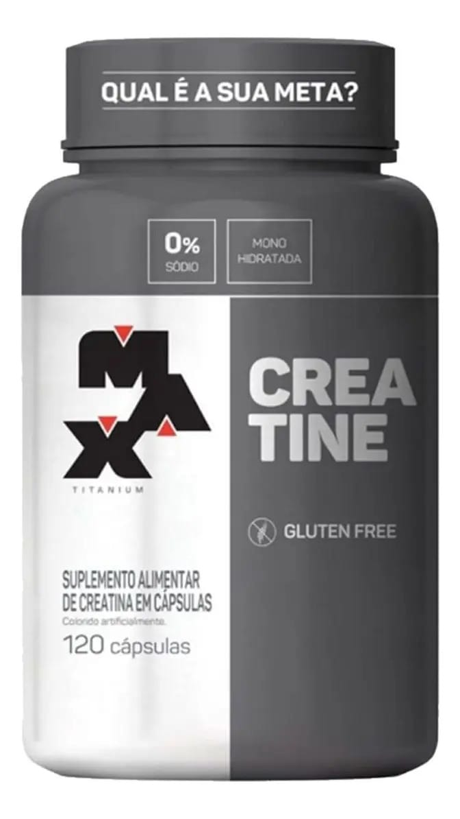 Creatina - 120 Cápsulas - Max Titanium