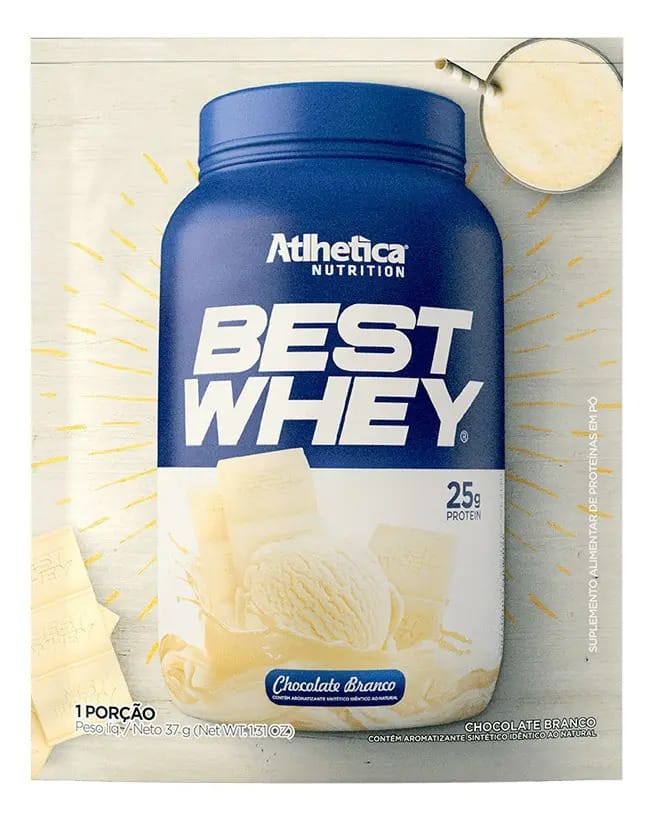 Best Whey Atlhetica Nutrition Sachê Chocolate Branco