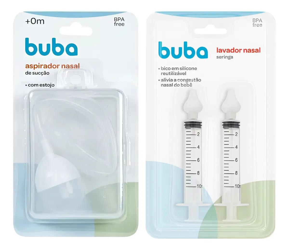 Buba Aspirador Nasal Infantil Com Seringa Para Bebês Transparente