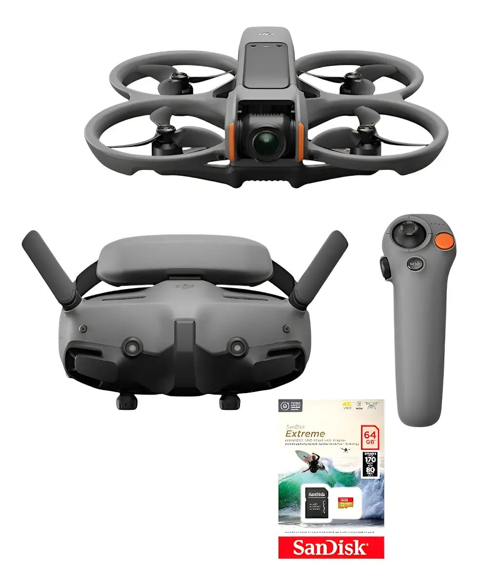 Drone Dji Avata 2 Fly More Combo (1 Bateria) Br Preto