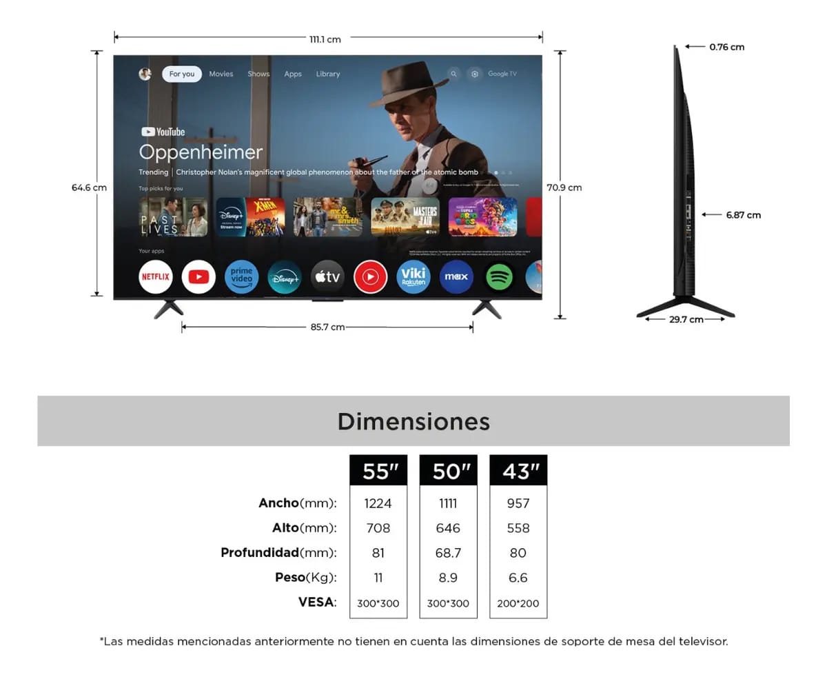 Tcl C655 C69B 50" QLED 4K